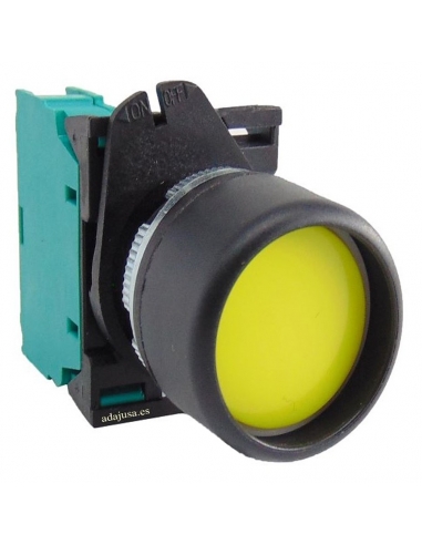 Gelber beleuchteter Drucktaster mit Verriegelung PPL3 - Giovenzana