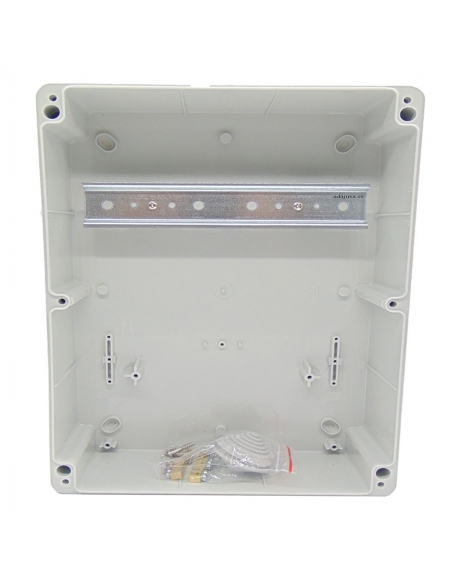 Modularer Gehäuse mit Abdeckung für 9 Module IP65 ABS halogenfrei