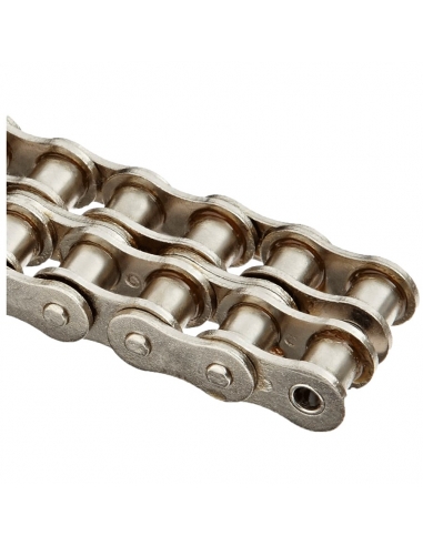 Double stainless steel roller chain step 9.525 3/8 06BSS-2 DIN 8187