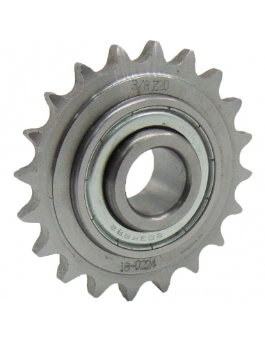 Tensioning wheel for chain diameter 16mm 20 teeth 06B C 10 - INA - ADAJUSA