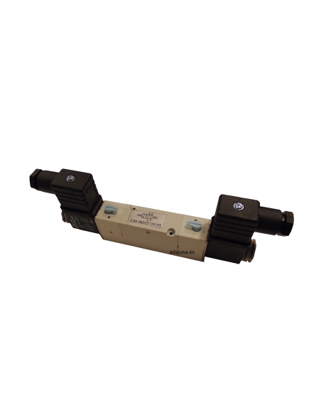 Solenoid valve 1/4 5/2 ways bistable (with coil) on plate - Mindman