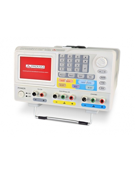 Doppeltes programmierbares Labornetzgerät 2x30V, 5A (Hilfsnetzteil 5V, 3A) FA-853B - PROMAX