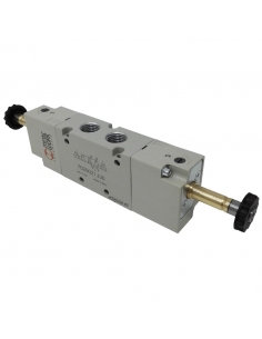 Solenoid valve 1/4 5 ways bistable differential - Metal Work - ADAJUSA