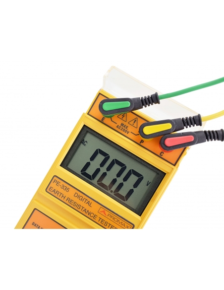 PE-335 Digitales Erdungswiderstandsmessgerät mit Kabelschuhen - PE-335 - PE-335 PROMAX