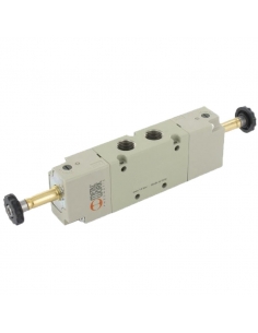 Double solenoid valve 1/4 3/2 ways NC-NO with coils - Metal Work - ADAJUSA 2