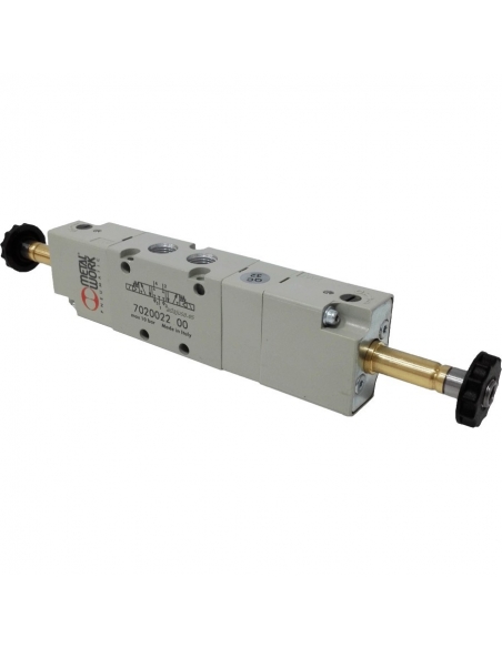 Solenoid valve 1/4 5/3 assisted closed bistable centers - Metal Work - ADAJUSA
