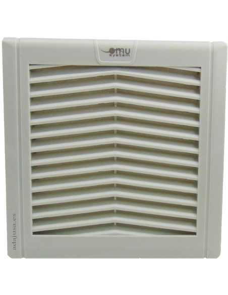 Lüftungsgitter mit Filter und Lüfter 152x152mm