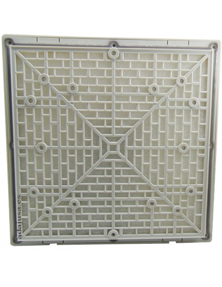 Ventilation grille with filter 255x255mm