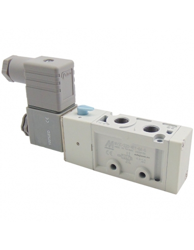 Solenoid valve 1/8 5-way monostable coil 24Vdc - Mindman - ADAJUSA