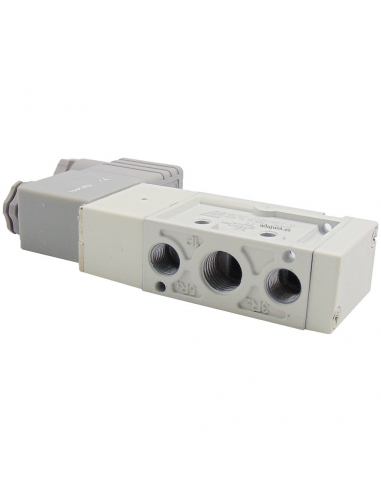 Solenoid valve 1/4 5 ways monostable coil 230Vca - Mindman S.220 - ADAJUSA
