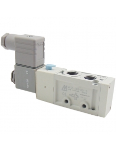 Solenoid valve 1/4 5 way monostable coil 110Vac - Mindman S.220 - ADAJUSA