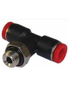 T"-Fitting mit Zentralgewinde 1/8 Rohrdurchmesser 6