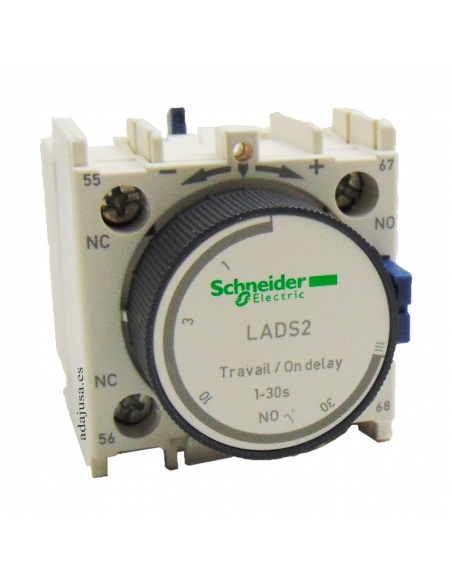 Zeitschaltuhr für Schütz 1-30 sec Einschaltverzögerung LADS2 Schneider / Adajusa