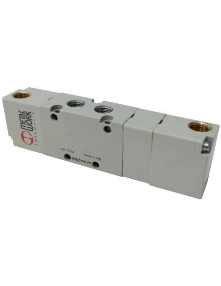 Double pneumatic valve 1/8 3 ways monostable closed NC - Metal Work