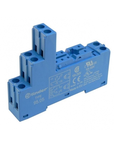 2-poliger Miniaturrelaissockel Serie 95 FINDER