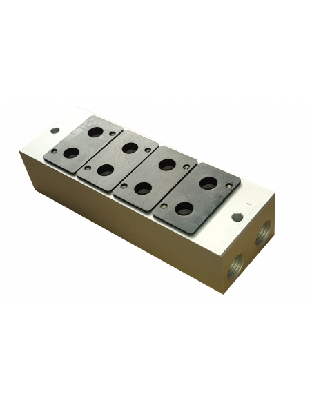 Grundplatte für 3/8 3-Wege-Ventile Mindman 300 Serie - ADAJUSA