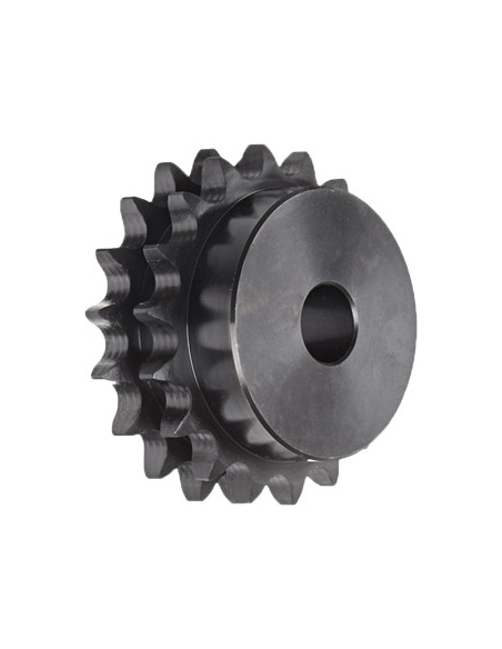 Doppelkettenräder für Rollenkette 3/8 x 7/32 06B-2 DIN8187 - ISO R606 - ADAJUSA