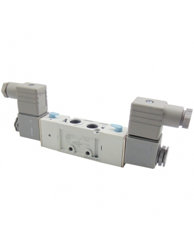 Solenoid valve 3/8 5 ways bistable 24Vdc - Mindman S.300 - ADAJUSA