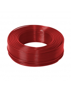 Einpoliges flexibles Kabel 0,5 mm2 Farbe rot Adajusa