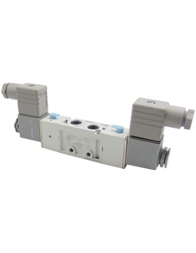 Solenoid valve 1/2 5 ways bistable 24Vdc - Mindman S.500 - ADAJUSA