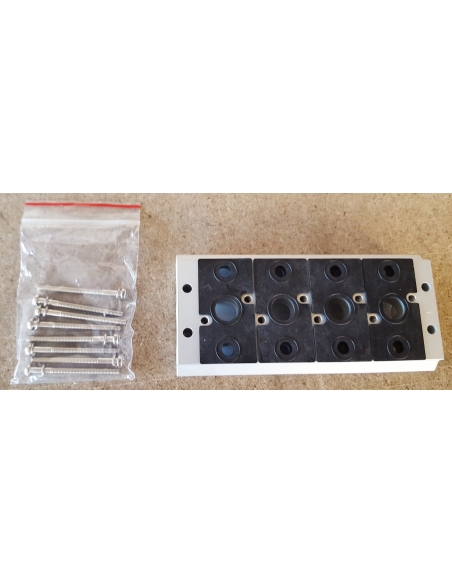 Multiple base for 1/2 5-way valves Mindman 460 series- ADAJUSA