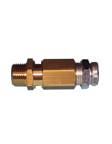 Adjustable 3/8 overpressure safety valve 0.5-5 - Metal Work - ADAJUSA