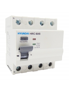 Differential 4 poles 100A 300mA class A - Hyundai Electric