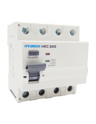Differential 4 poles 100A 300mA class A - Hyundai Electric