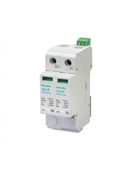 Surge protector photovoltaic systems T1+T2 FV2-600/2S Toscano / Adajusa