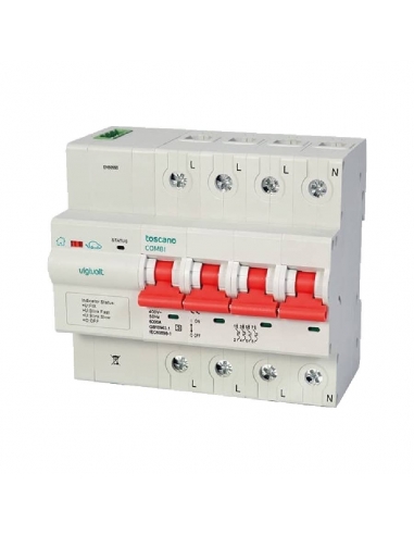 Permanent surge protector and undervoltage IGA 4x16A automatic rearmament Vigivolt toscano Adajusa