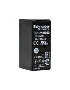 Relais 2 Kontakte 24Vdc 8A Serie RSB SCHNEIDER | ADAJUSA : preis 2