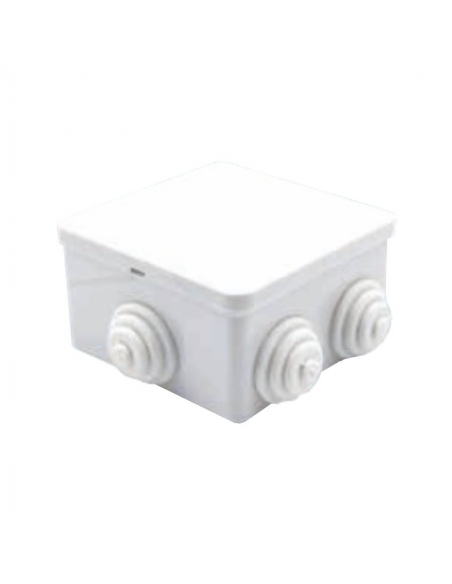 Plastic box 80x80x40mm cones