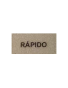 RAPIDO"-Etikett