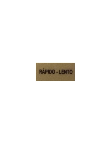Etiqueta "RAPIDO-LENTO"