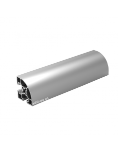 Aluminiumprofil 45x45 1 gebogene Seite