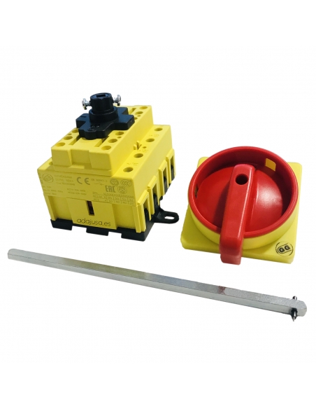 Roter dreiphasiger Trennschalter 80A dreiphasiger Trennschalter 300mm Schachtschranktiefe - Giovenzana