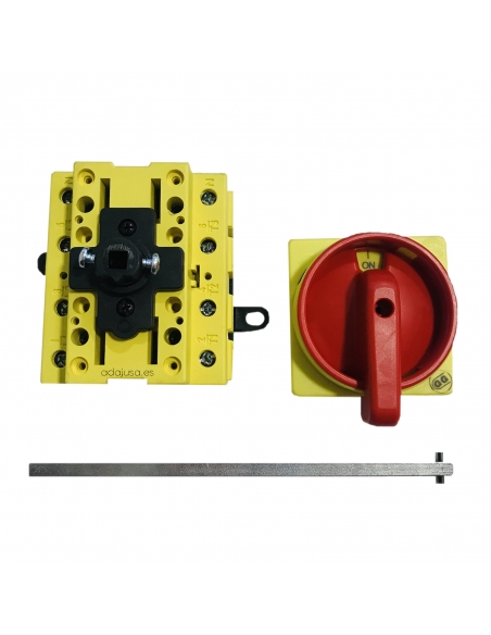 Roter dreiphasiger Trennschalter 80A dreiphasiger Trennschalter 300mm Schachtschranktiefe - Giovenzana