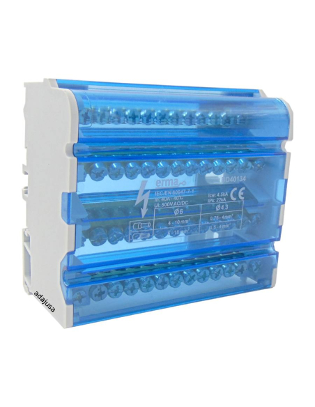 Four-pole connection distributor 13 outputs 40A | Adajusa