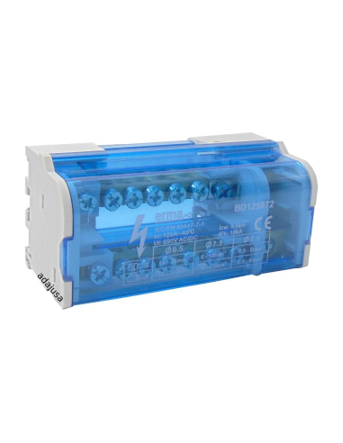 Bipolar connection distributor 7 outputs 125A Adajusa