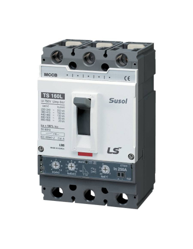 Dreipoliger Leistungsschalter mit gegossenem Gehäuse 3x160A, elektronisch geregelt Adajusa
