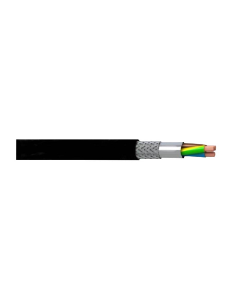 Shielded hose 4x1,5mm (4G1,5) PVC black | Adajusa