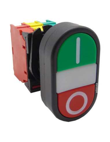Doppelstopp-Leuchtdrucktaster mit offenen und geschlossenen Kontakten - Giovenzana