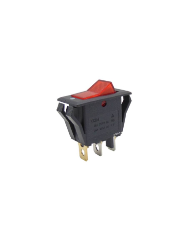 Interruptor rojo luminoso 16A-250V 13.5x28mm Serie Tes | Adajusa