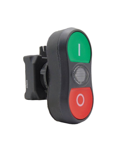 Luminous red-green double push button head - EMS | Adajusa