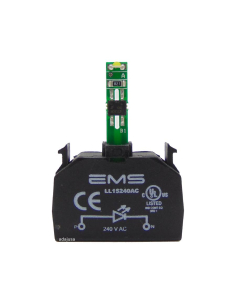 Lampenfassungsblock mit integrierter LED 240Vac - EMS | Adajusa 2