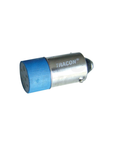LED bulb blue color Ba9s 400 Vac | ADAJUSA