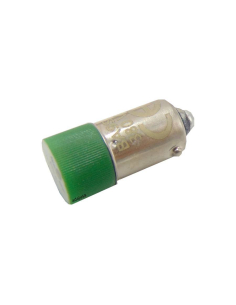 Green led bulb Ba9s 24 Vac dc adajusa