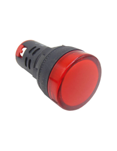Red multiled pilot 12 Vdc or Vac 22mm