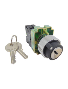 Metal selector 2 key positions 1 open contact (NA) complete 2