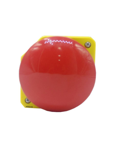 Pilz Druckknopf Frontplatte Durchmesser 90 rot - Giovenzana